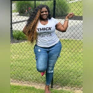 White Graphic T-Shirt with Black Text